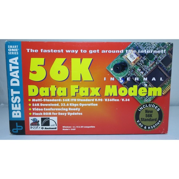 56K Internal Data Fax Dial Up Internet Modem V.90 - Picture 2 of 9